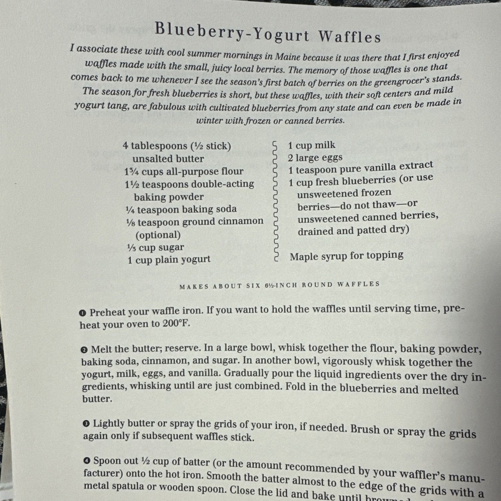 William Sonoma -Waffles From Morning To Midnight By Dorie Greenspan! cookbook! - Picture 5 of 8